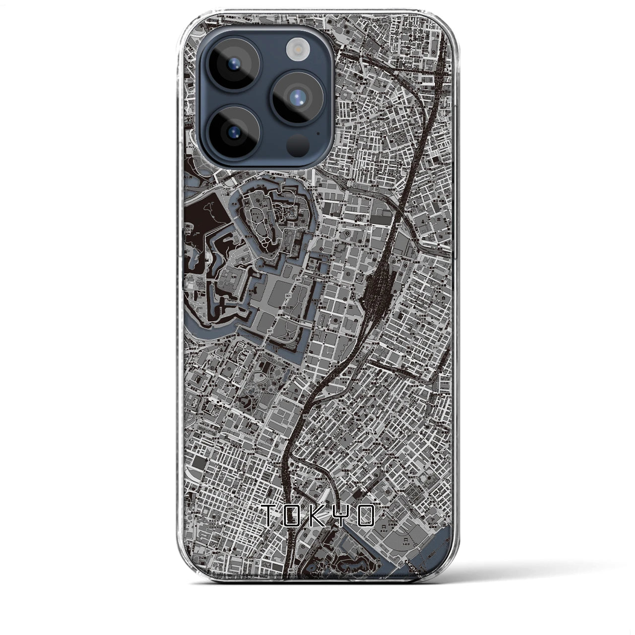 【東京(東京都)】地図柄iPhoneケース(クリアタイプ)