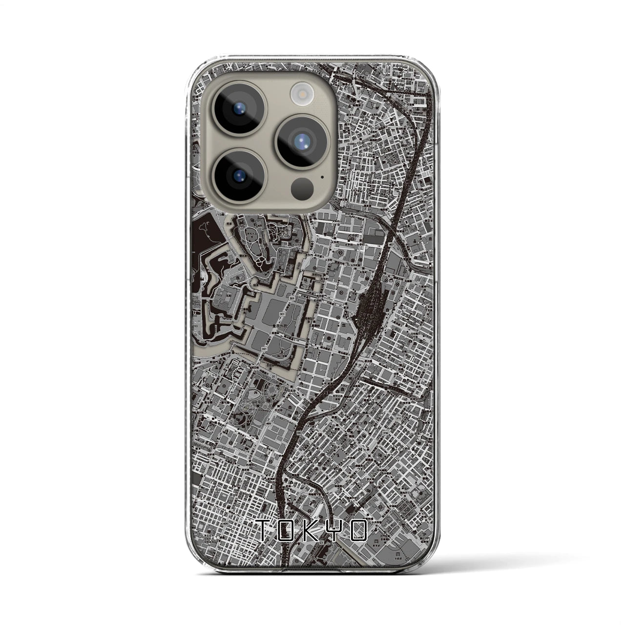 【東京(東京都)】地図柄iPhoneケース(クリアタイプ)
