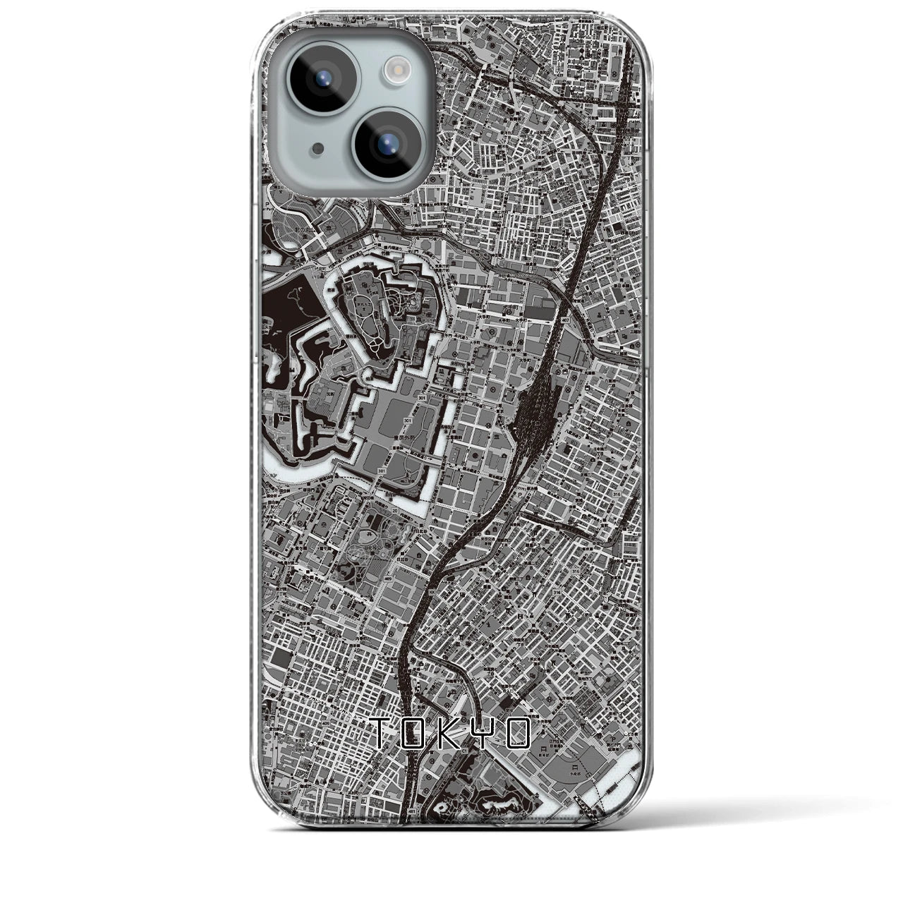 【東京(東京都)】地図柄iPhoneケース(クリアタイプ)