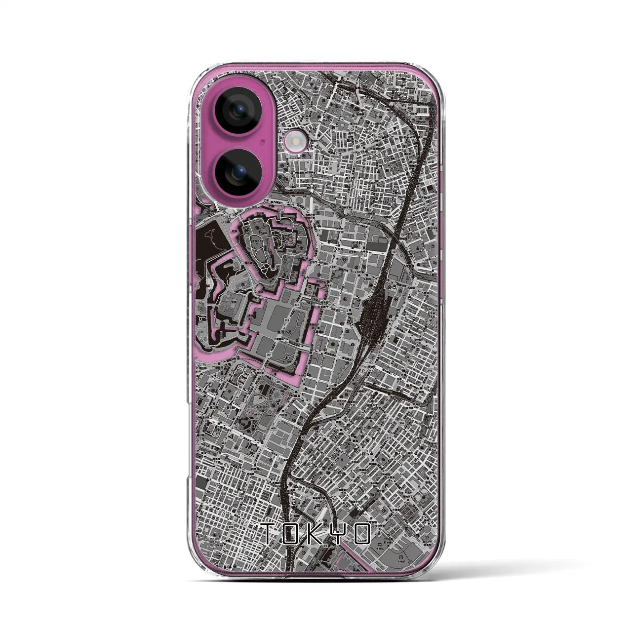 【東京(東京都)】地図柄iPhoneケース(クリアタイプ)