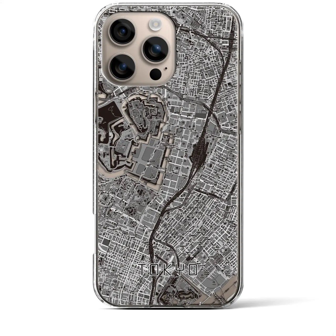 【東京(東京都)】地図柄iPhoneケース(クリアタイプ)