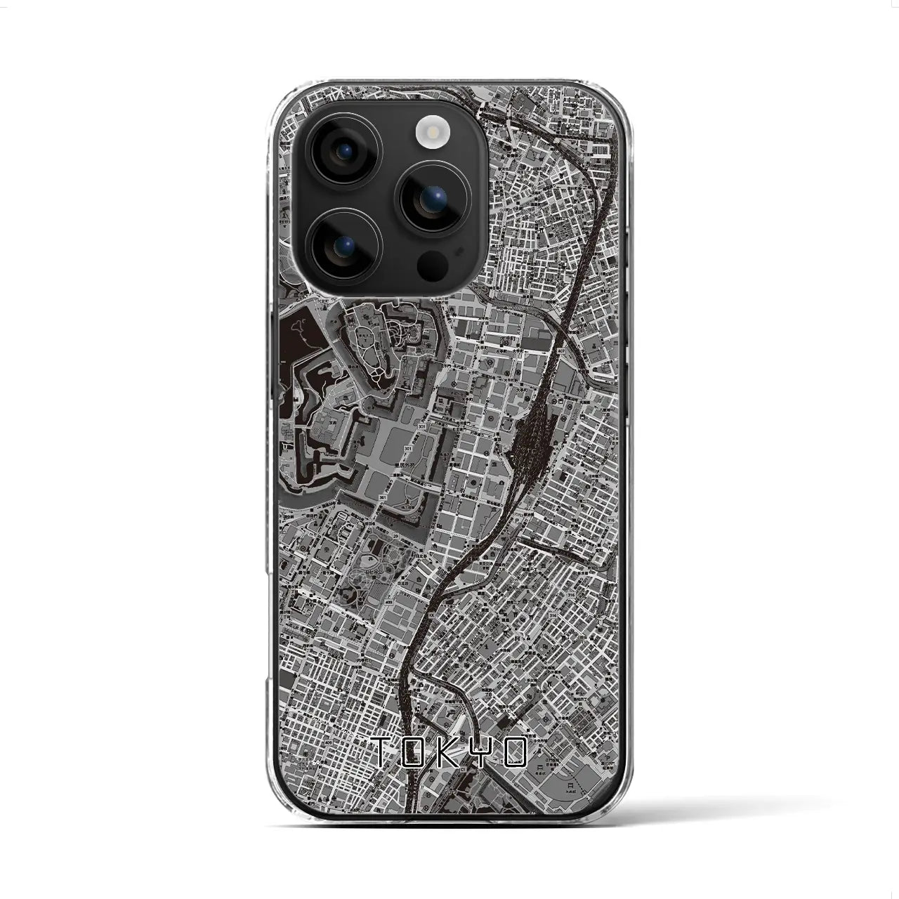 【東京(東京都)】地図柄iPhoneケース(クリアタイプ)