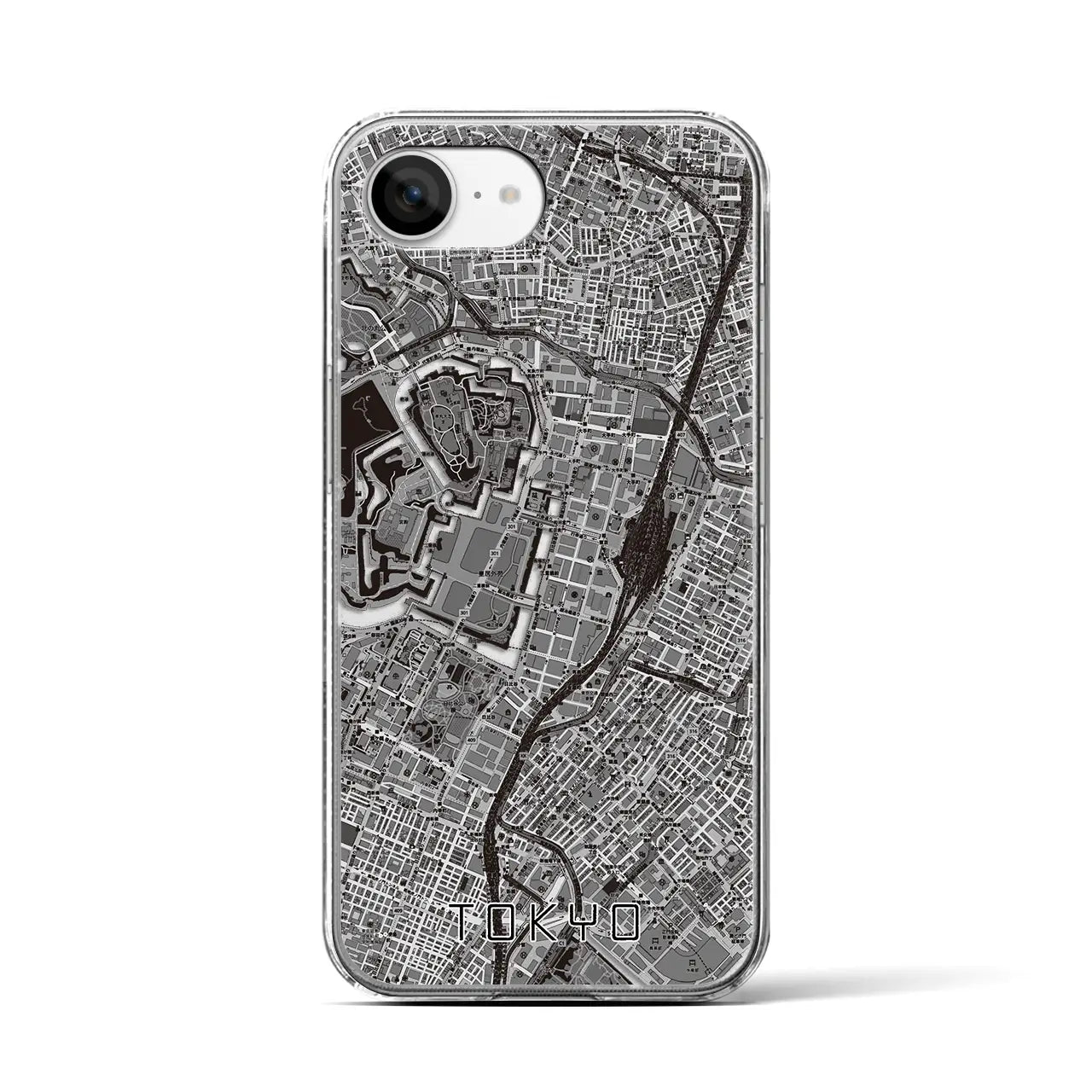 【東京(東京都)】地図柄iPhoneケース(クリアタイプ)