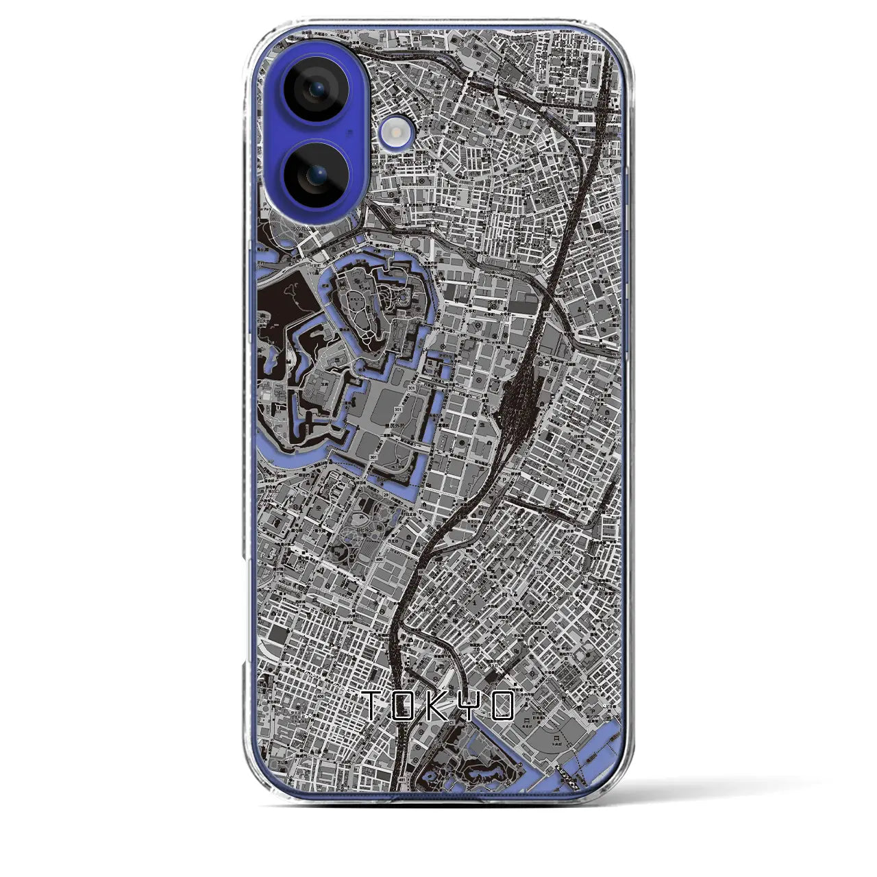 【東京(東京都)】地図柄iPhoneケース(クリアタイプ)