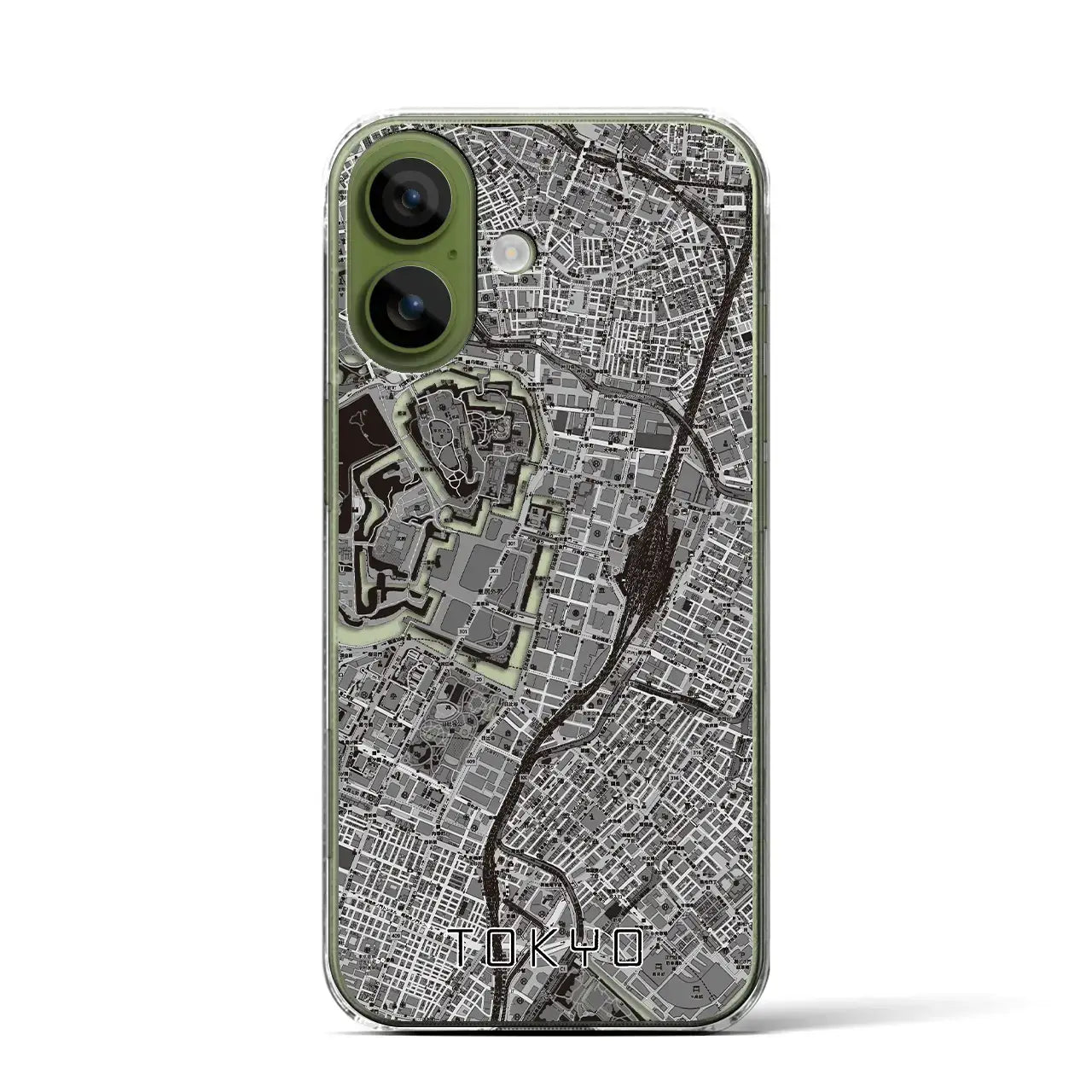 【東京(東京都)】地図柄iPhoneケース(クリアタイプ)