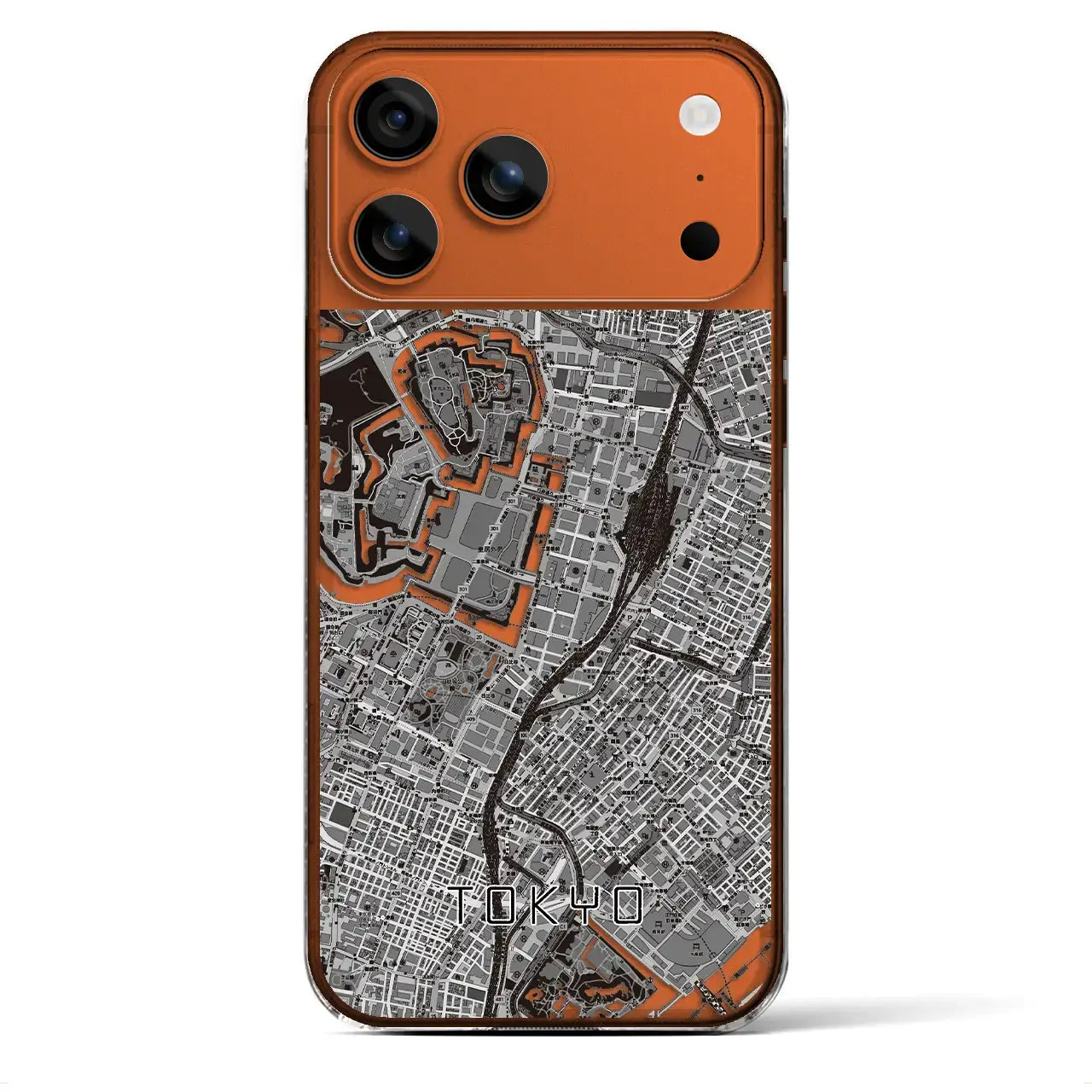 【東京(東京都)】地図柄iPhoneケース(クリアタイプ)