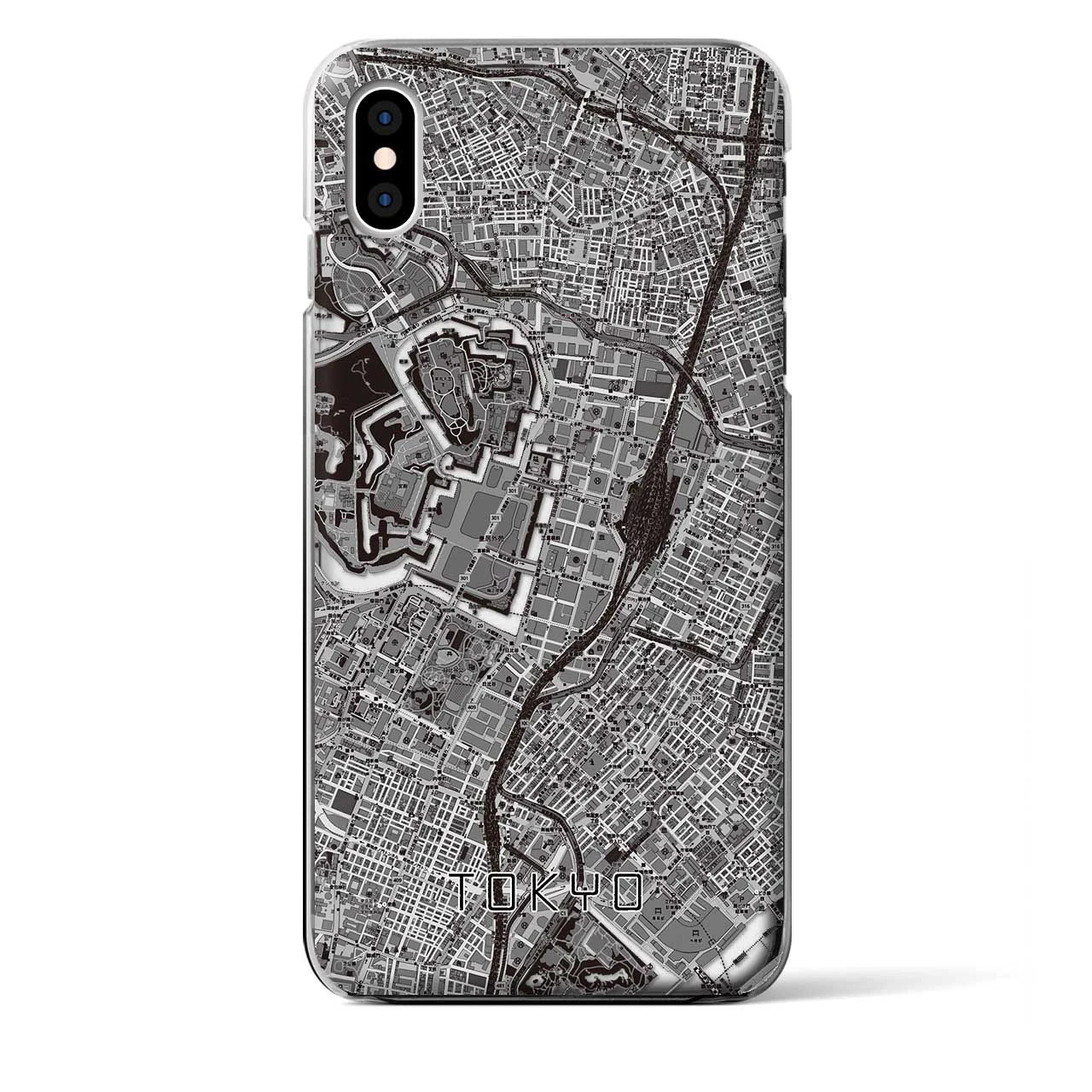 【東京(東京都)】地図柄iPhoneケース(クリアタイプ)