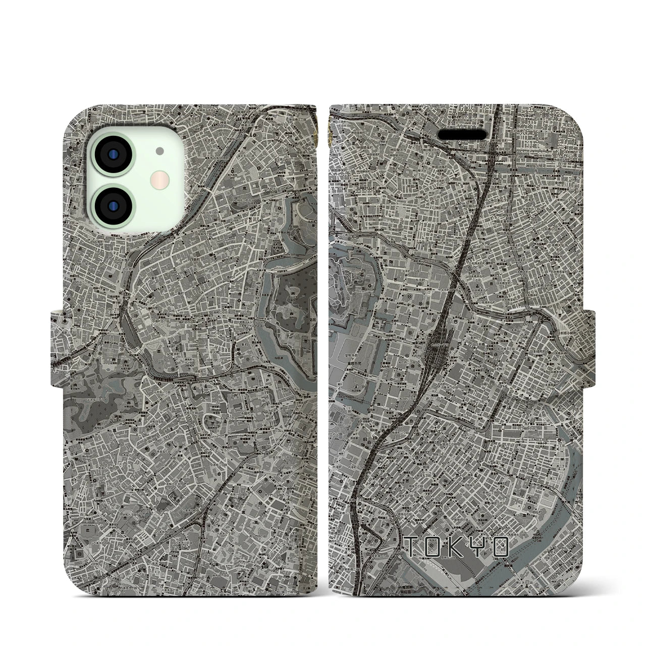 【東京(東京都)】地図柄iPhoneケース(手帳タイプ)