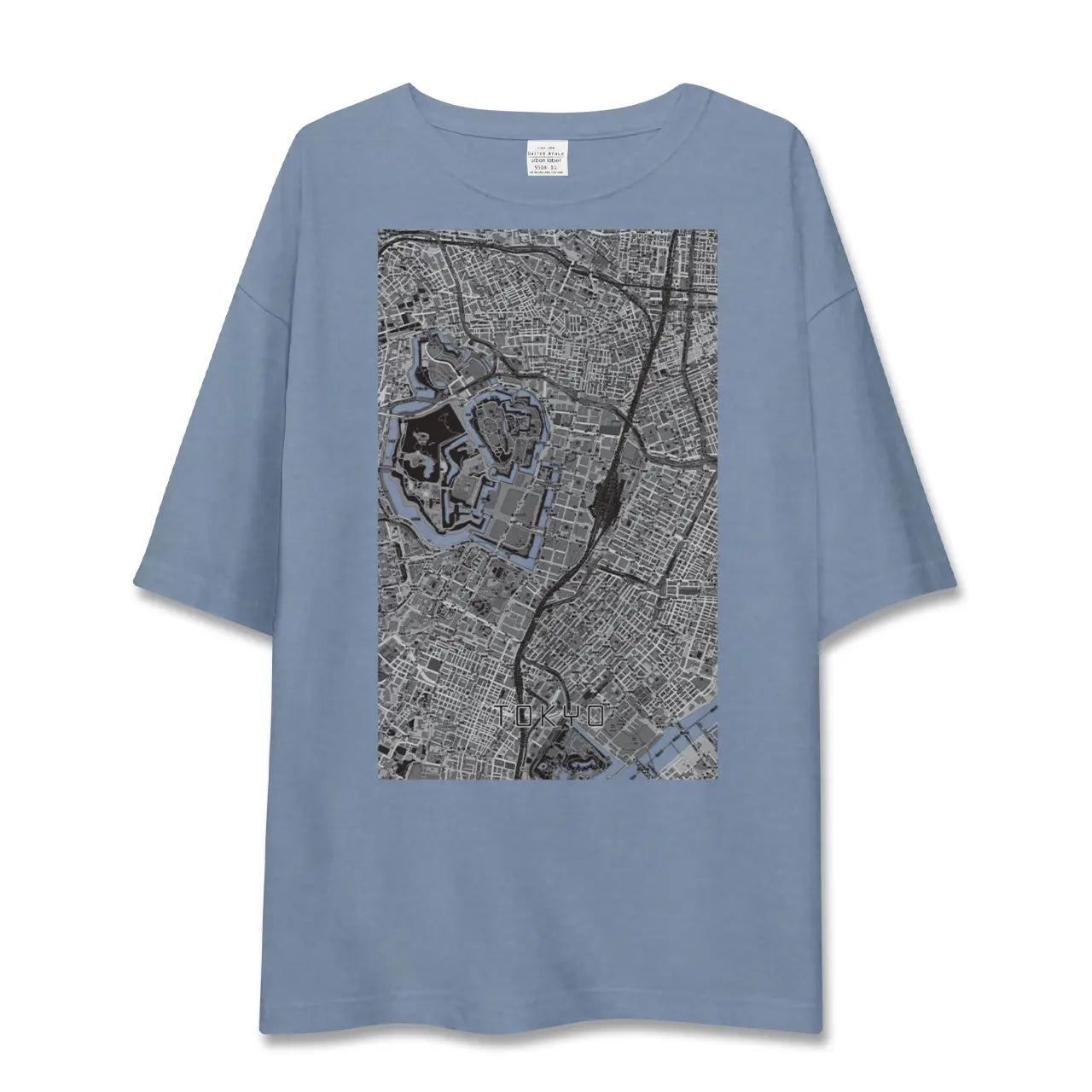 【東京(東京都)】地図柄ビッグシルエットTシャツ