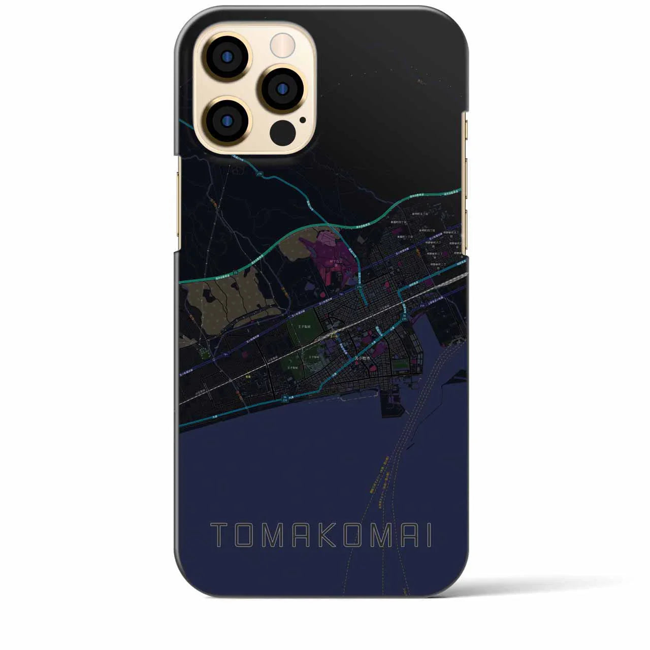 【苫小牧(北海道)】地図柄iPhoneケース(バックカバータイプ)