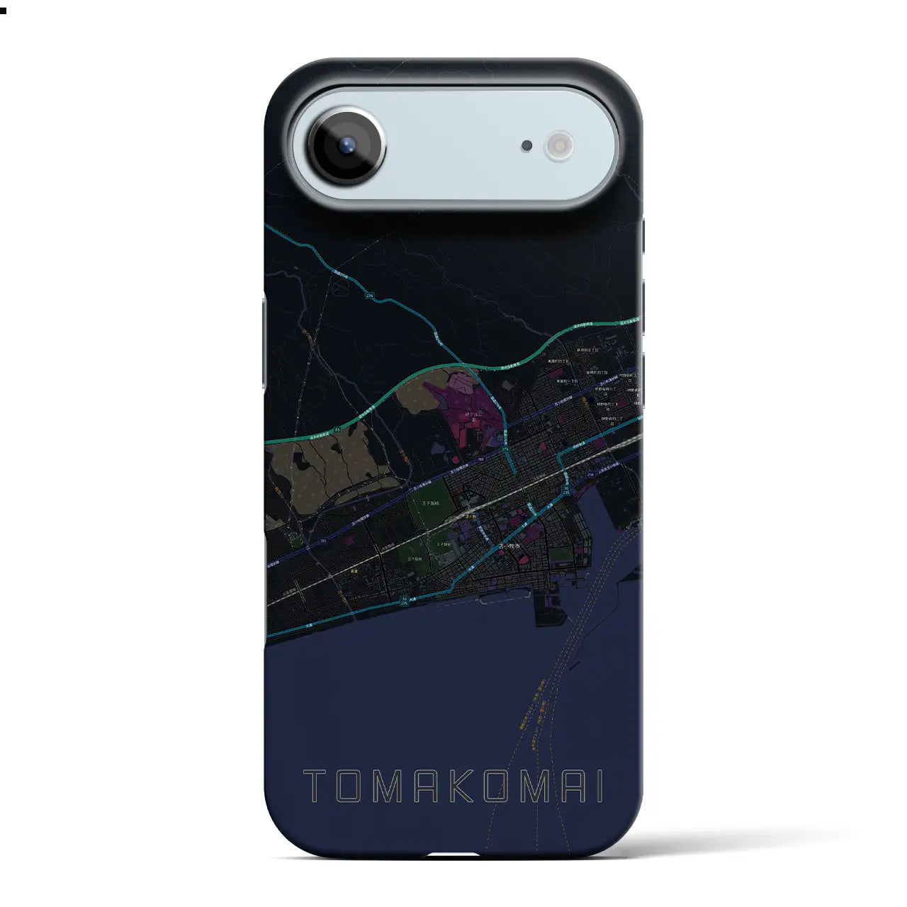 【苫小牧(北海道)】地図柄iPhoneケース(バックカバータイプ)