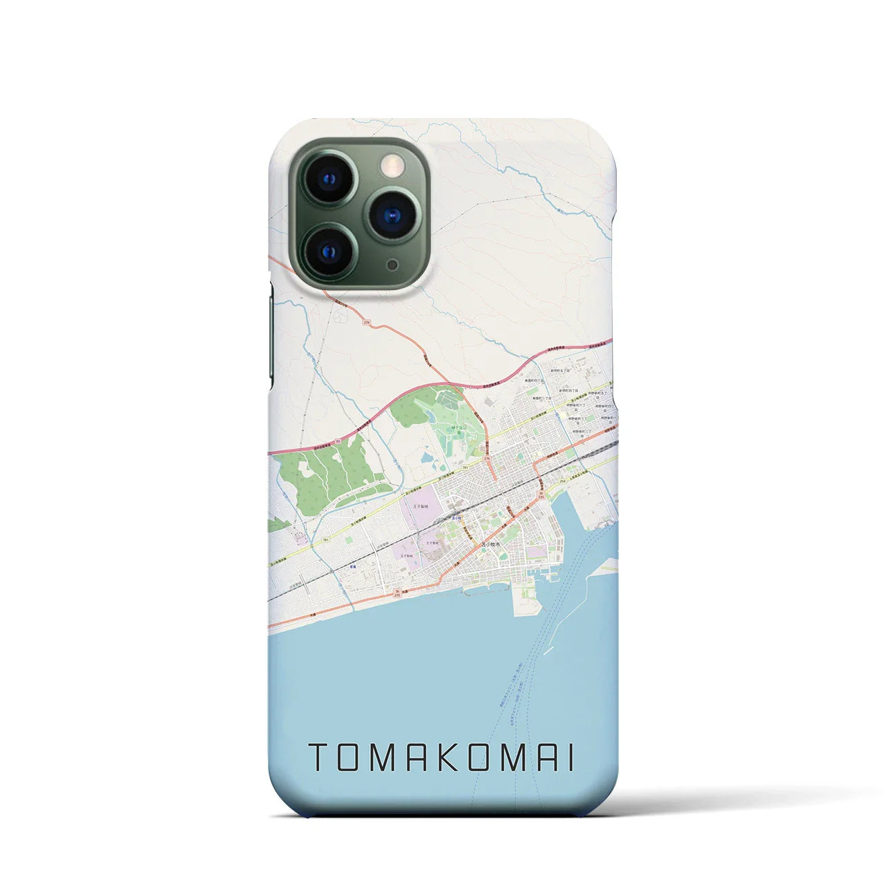 【苫小牧(北海道)】地図柄iPhoneケース(バックカバータイプ)