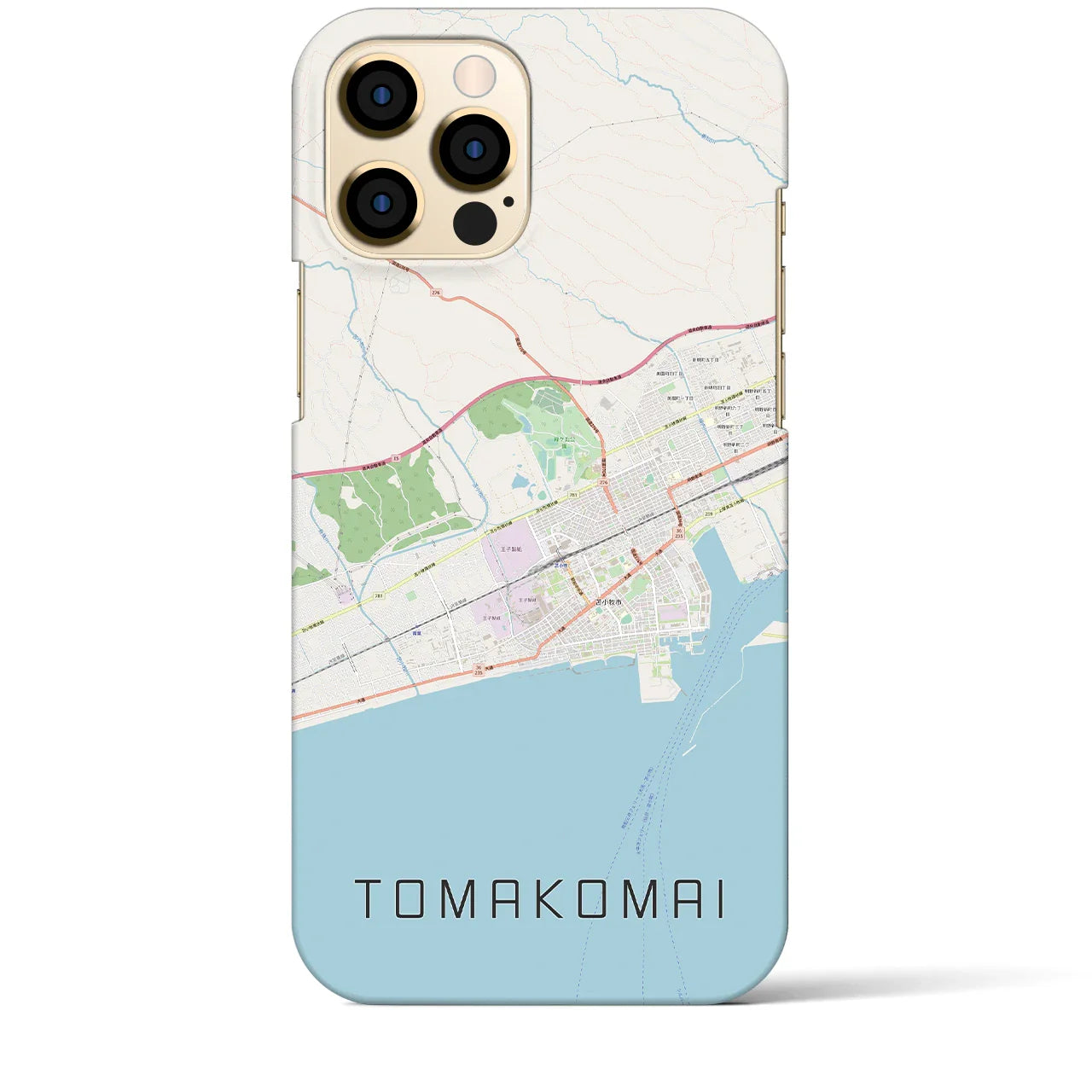 【苫小牧(北海道)】地図柄iPhoneケース(バックカバータイプ)