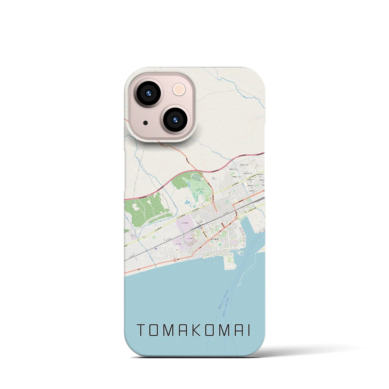 【苫小牧(北海道)】地図柄iPhoneケース(バックカバータイプ)