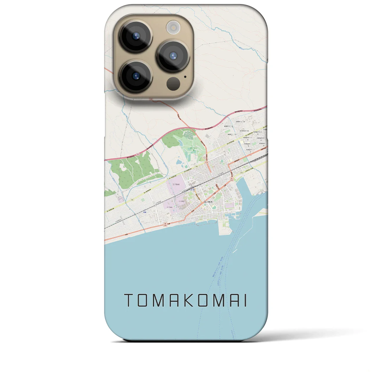 【苫小牧(北海道)】地図柄iPhoneケース(バックカバータイプ)