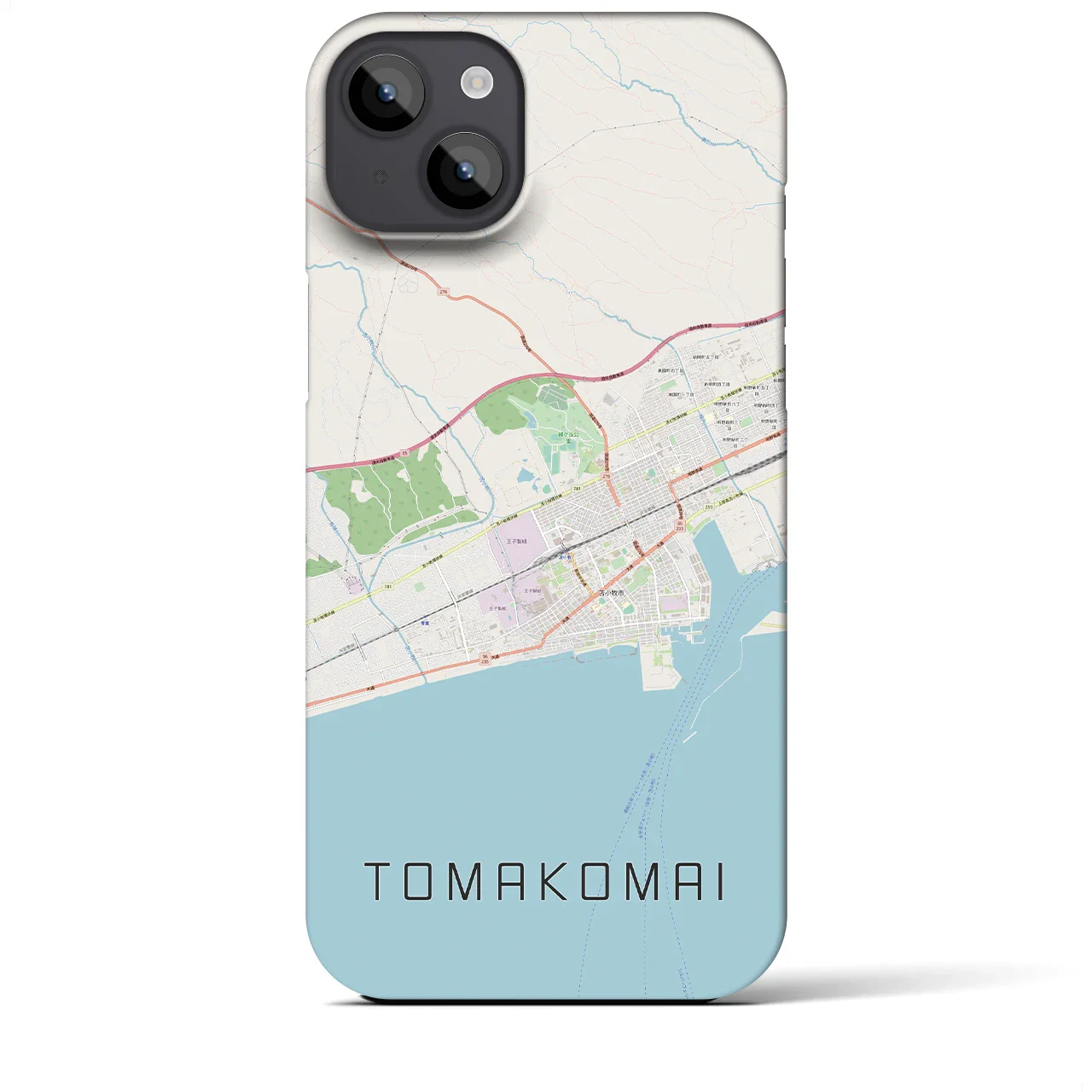 【苫小牧(北海道)】地図柄iPhoneケース(バックカバータイプ)