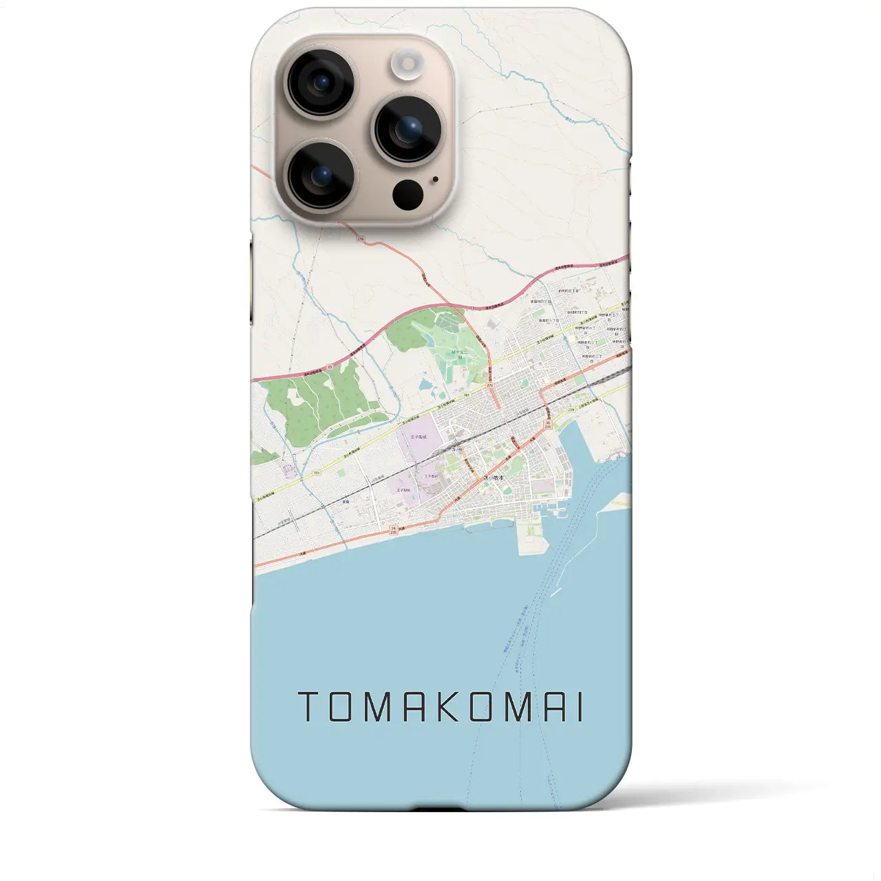 【苫小牧(北海道)】地図柄iPhoneケース(バックカバータイプ)