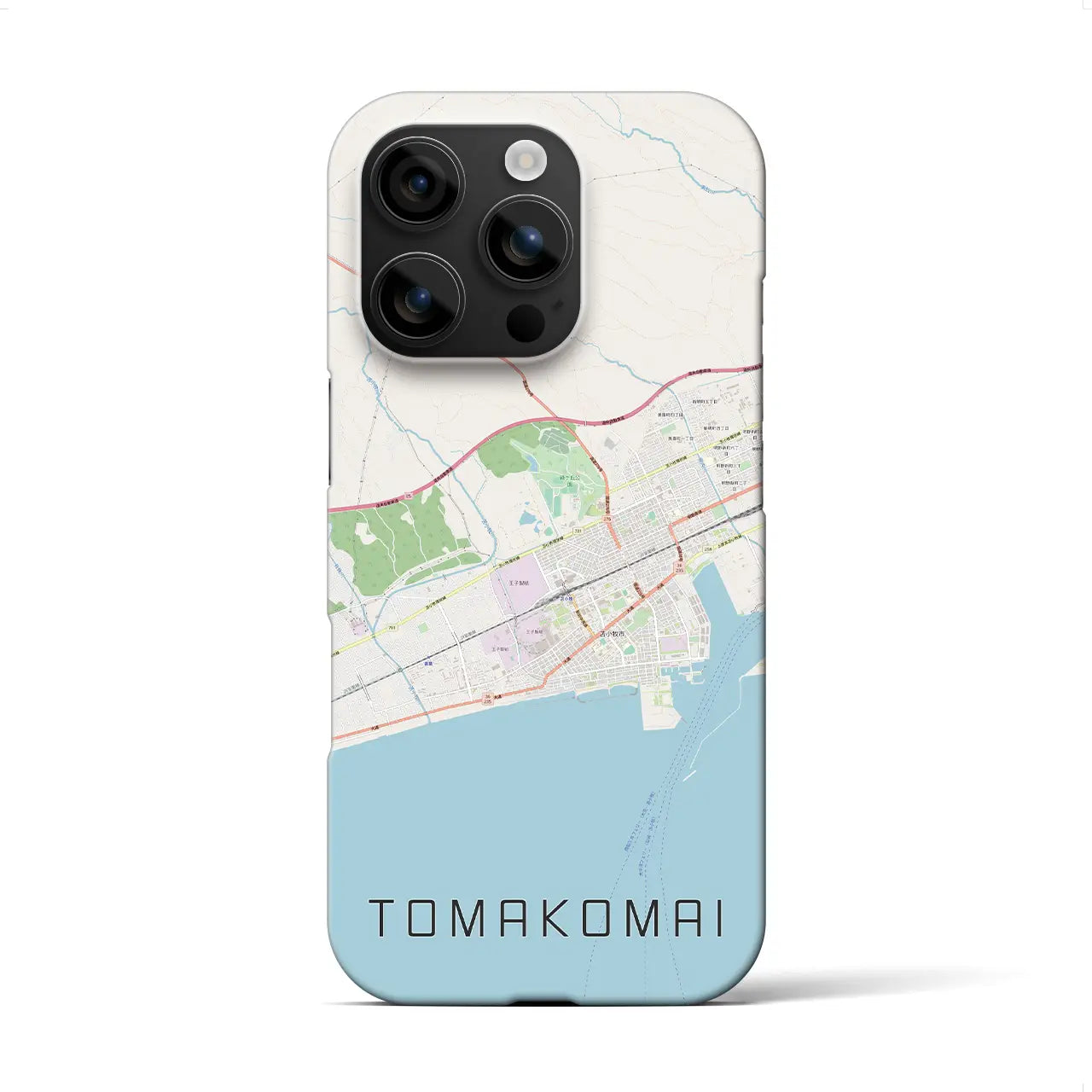 【苫小牧(北海道)】地図柄iPhoneケース(バックカバータイプ)