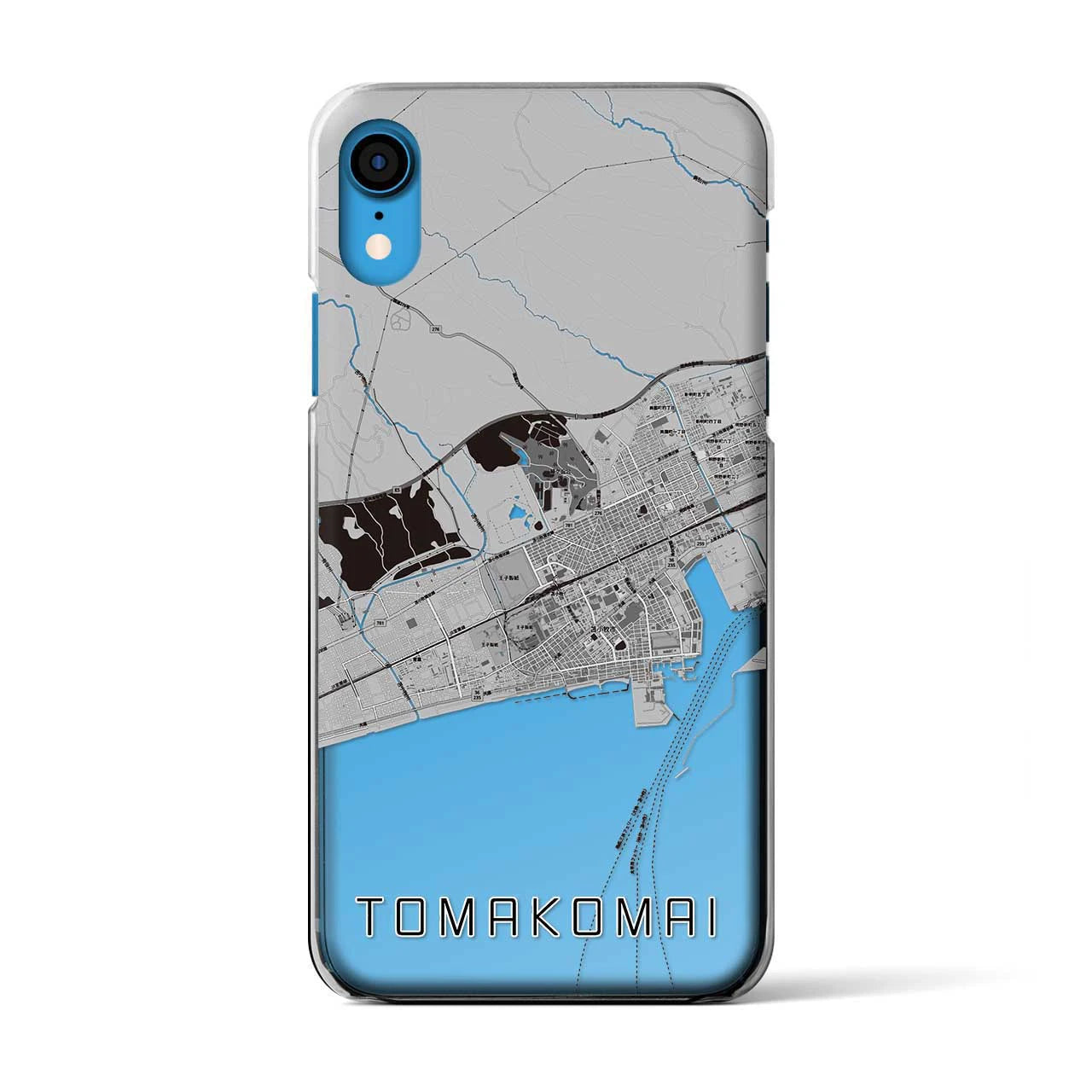 【苫小牧(北海道)】地図柄iPhoneケース(クリアタイプ)