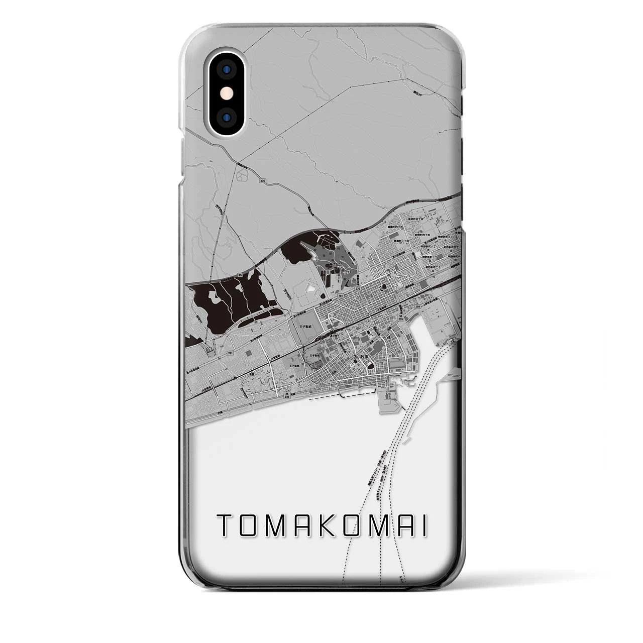 【苫小牧(北海道)】地図柄iPhoneケース(クリアタイプ)