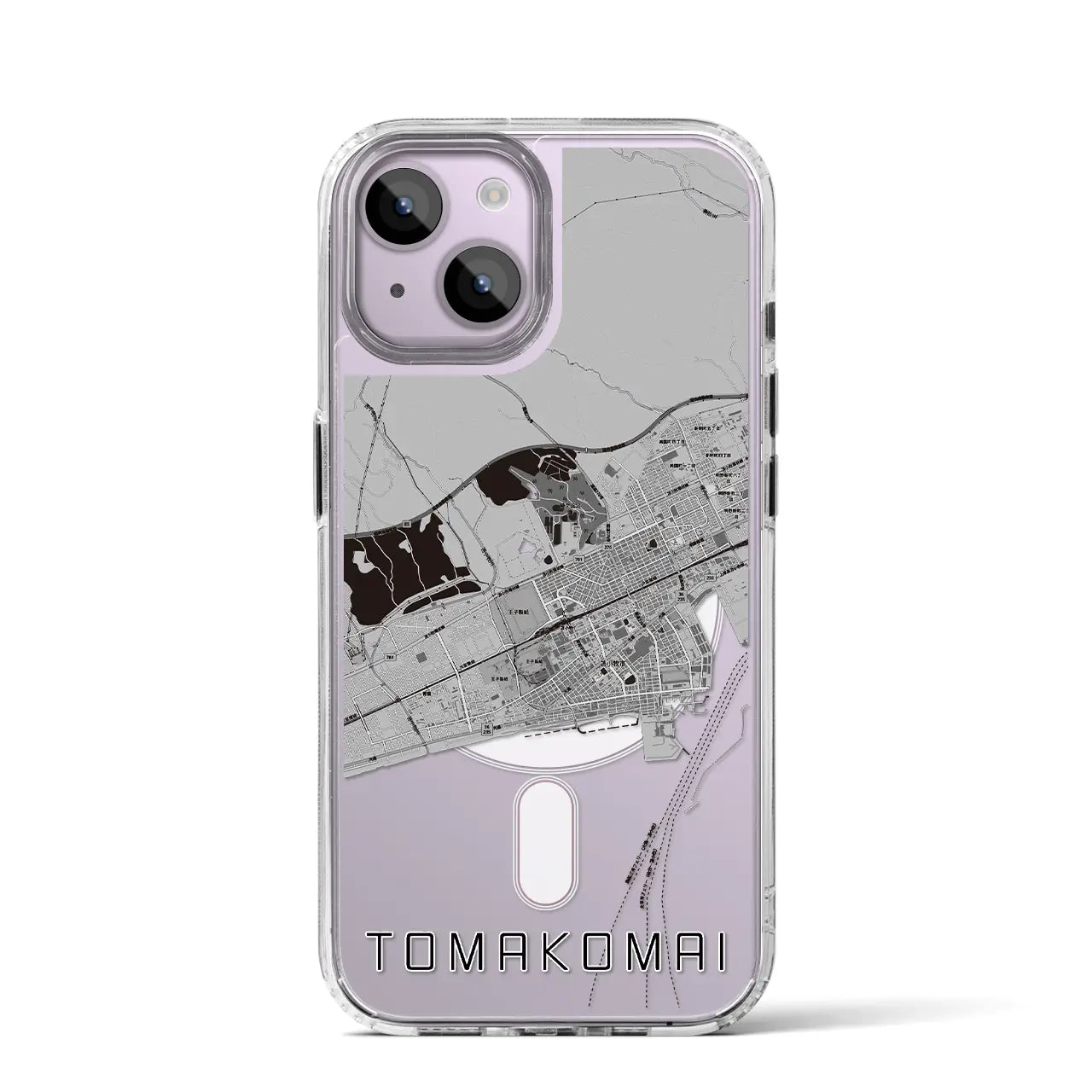【苫小牧(北海道)】地図柄iPhoneケース(MagSafeタイプ)