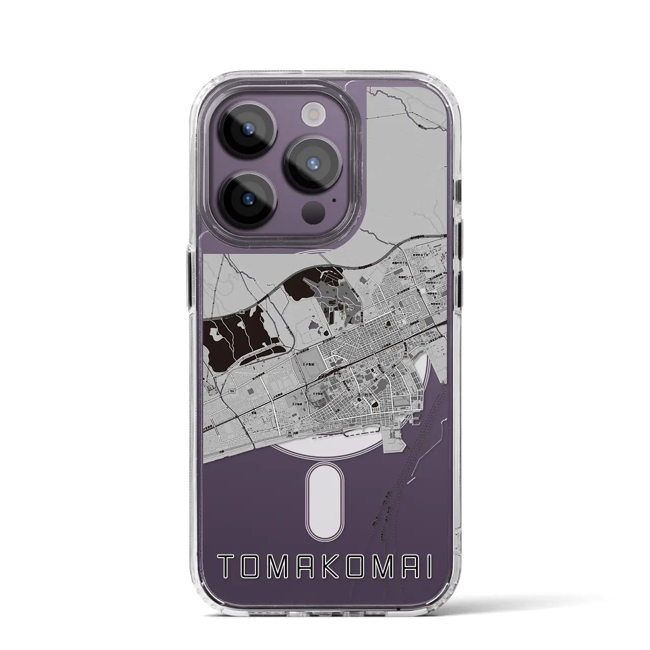 【苫小牧(北海道)】地図柄iPhoneケース(MagSafeタイプ)