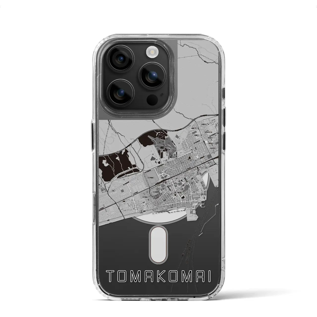 【苫小牧(北海道)】地図柄iPhoneケース(MagSafeタイプ)