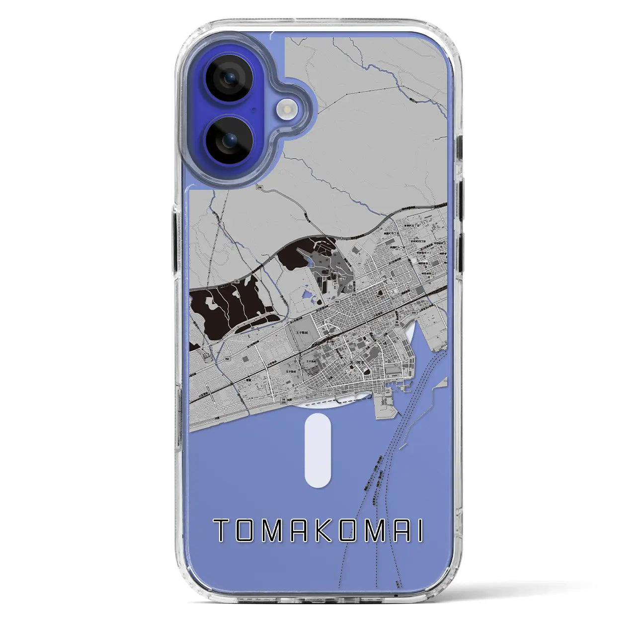 【苫小牧(北海道)】地図柄iPhoneケース(MagSafeタイプ)