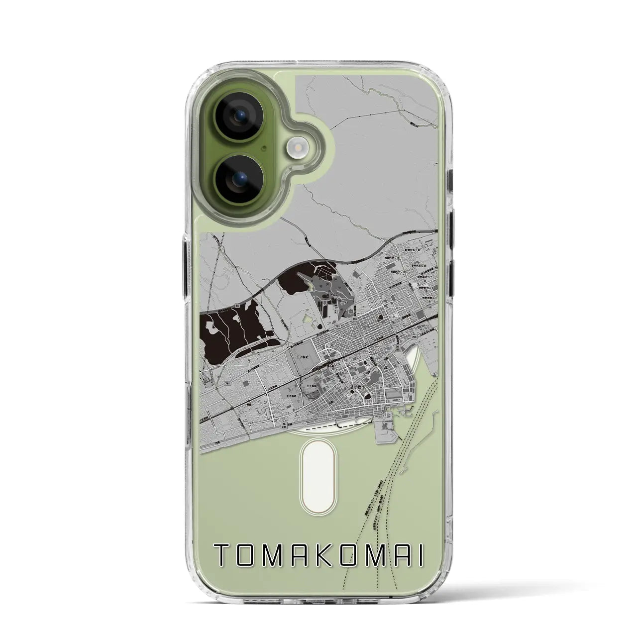 【苫小牧(北海道)】地図柄iPhoneケース(MagSafeタイプ)