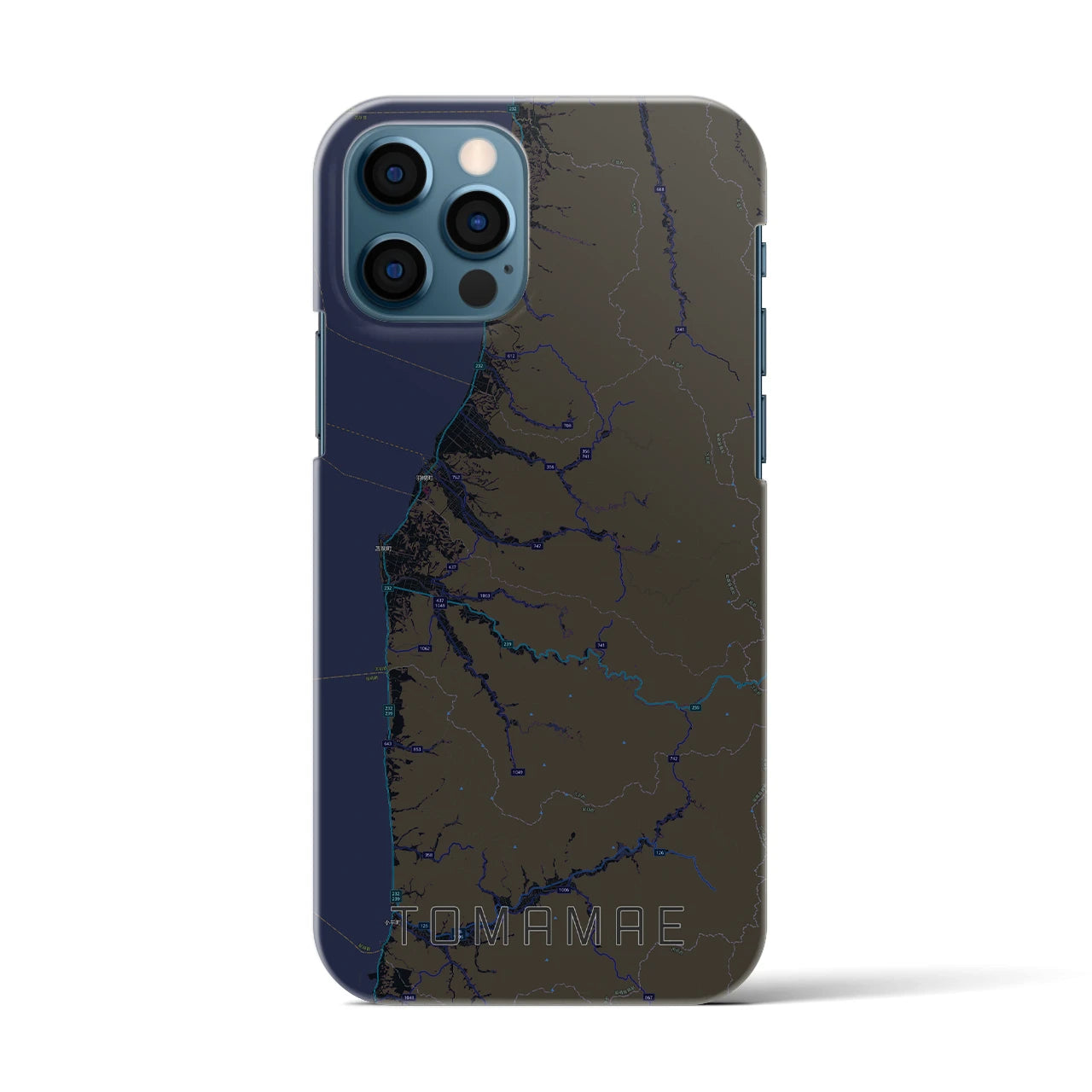 【苫前(北海道)】地図柄iPhoneケース(バックカバータイプ)