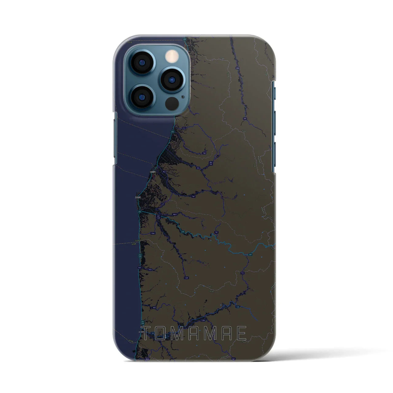 【苫前(北海道)】地図柄iPhoneケース(バックカバータイプ)