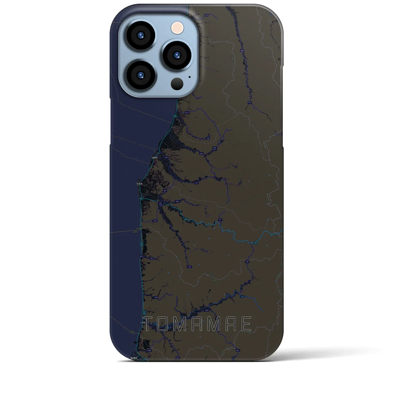 【苫前(北海道)】地図柄iPhoneケース(バックカバータイプ)