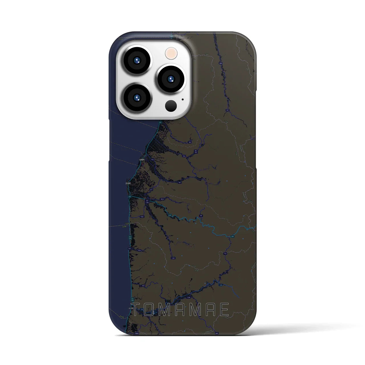 【苫前(北海道)】地図柄iPhoneケース(バックカバータイプ)