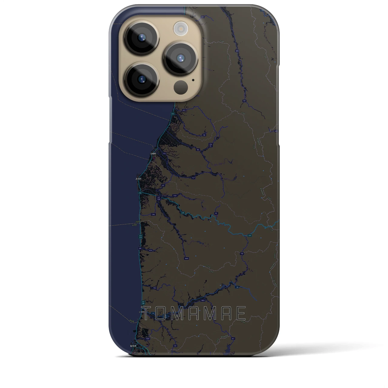 【苫前(北海道)】地図柄iPhoneケース(バックカバータイプ)
