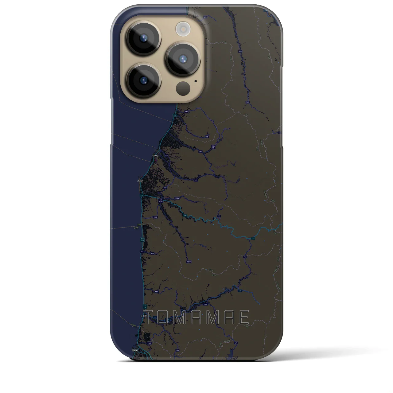 【苫前(北海道)】地図柄iPhoneケース(バックカバータイプ)