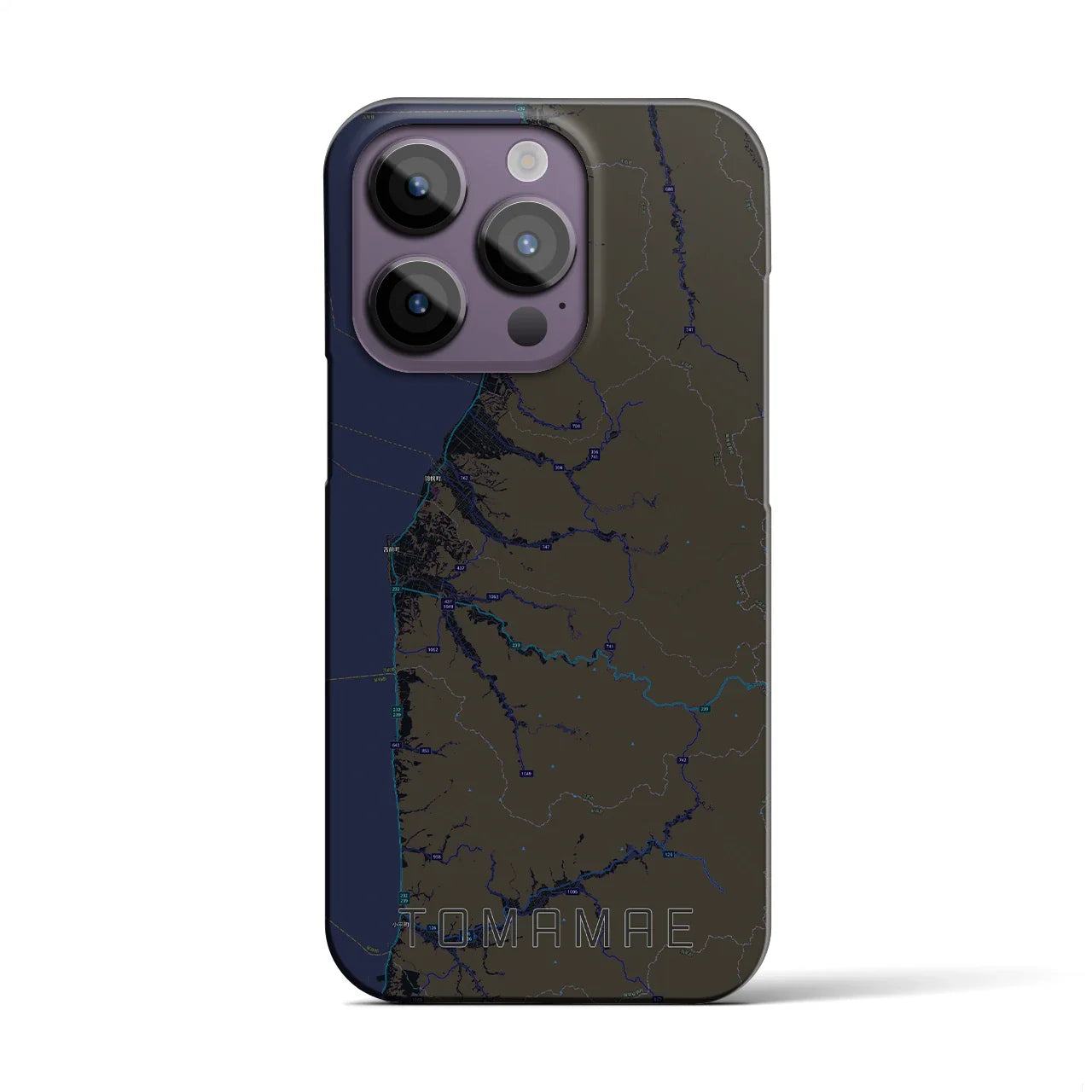 【苫前(北海道)】地図柄iPhoneケース(バックカバータイプ)