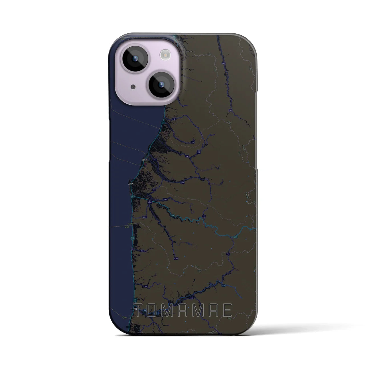 【苫前(北海道)】地図柄iPhoneケース(バックカバータイプ)