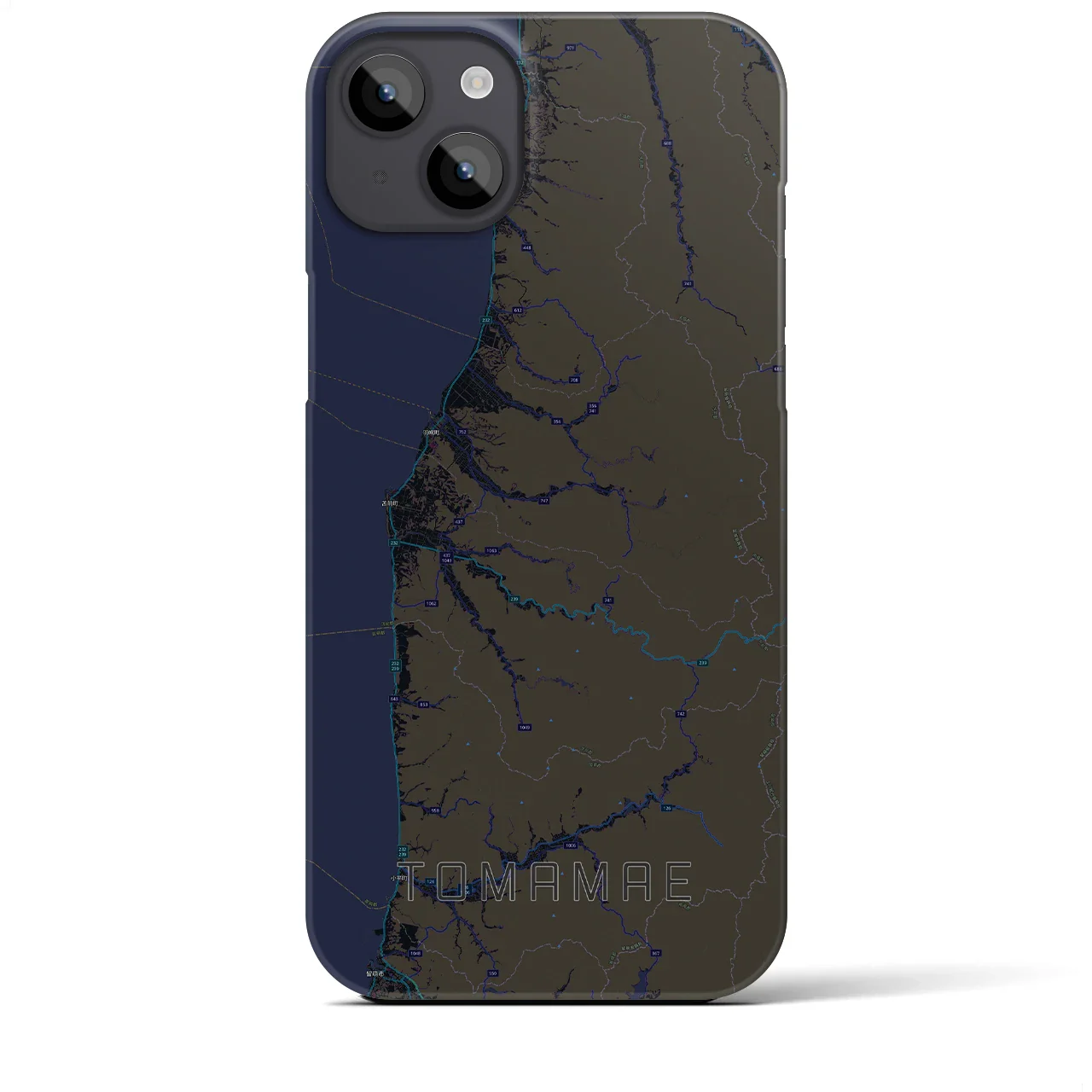 【苫前(北海道)】地図柄iPhoneケース(バックカバータイプ)