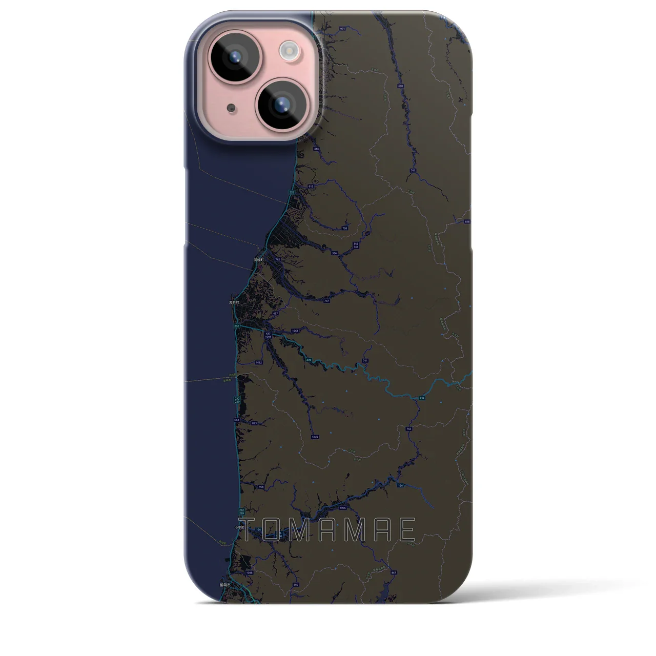【苫前(北海道)】地図柄iPhoneケース(バックカバータイプ)