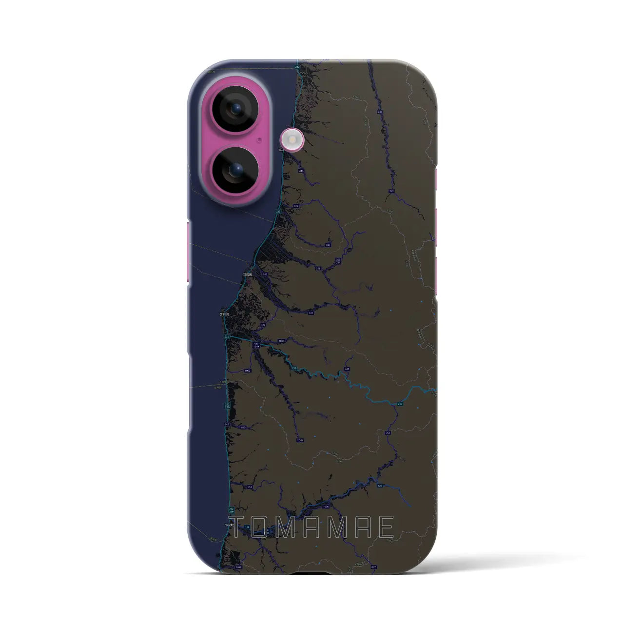 【苫前(北海道)】地図柄iPhoneケース(バックカバータイプ)