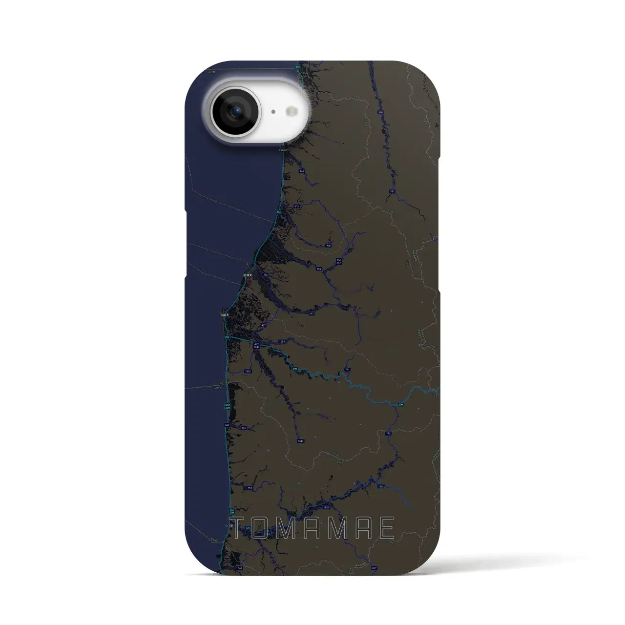 【苫前(北海道)】地図柄iPhoneケース(バックカバータイプ)