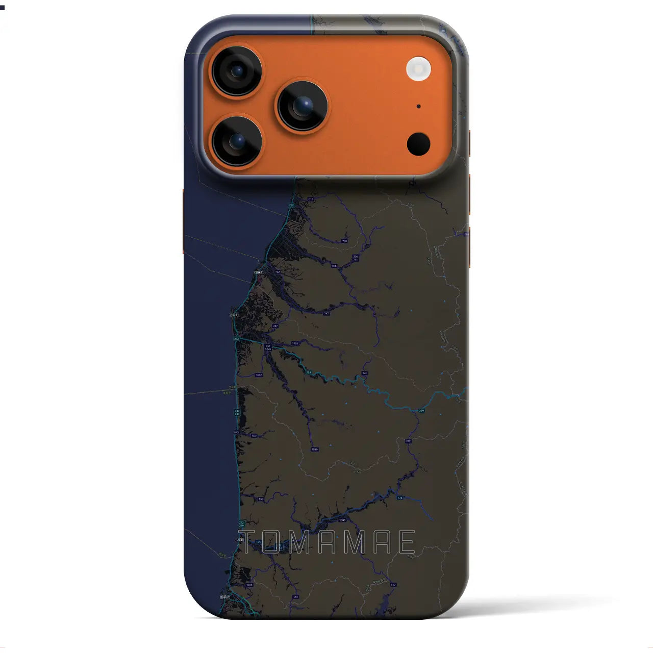 【苫前(北海道)】地図柄iPhoneケース(バックカバータイプ)