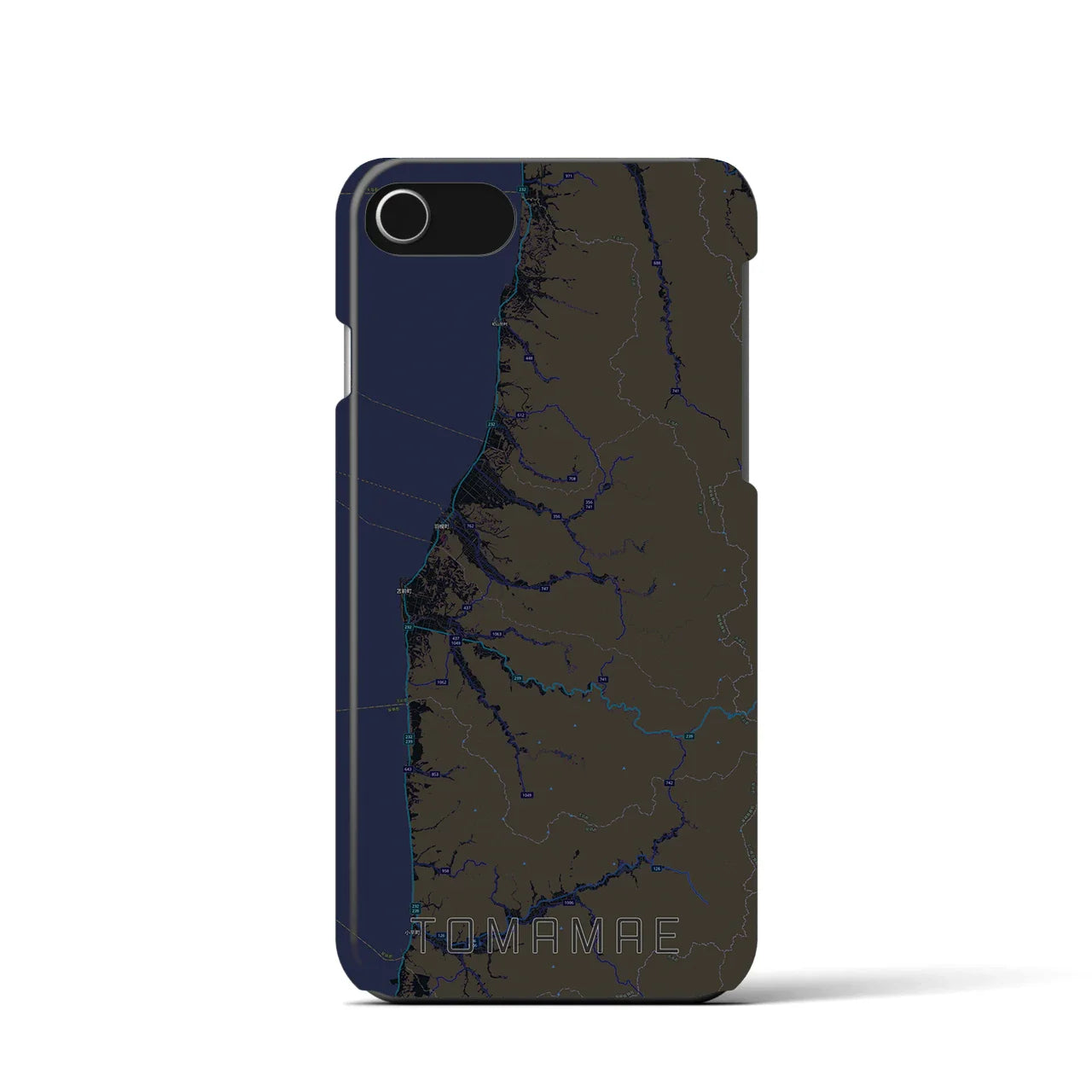 【苫前(北海道)】地図柄iPhoneケース(バックカバータイプ)