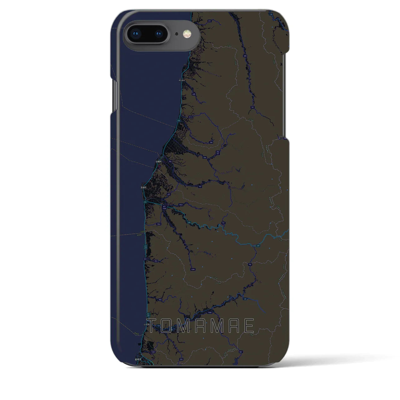 【苫前(北海道)】地図柄iPhoneケース(バックカバータイプ)