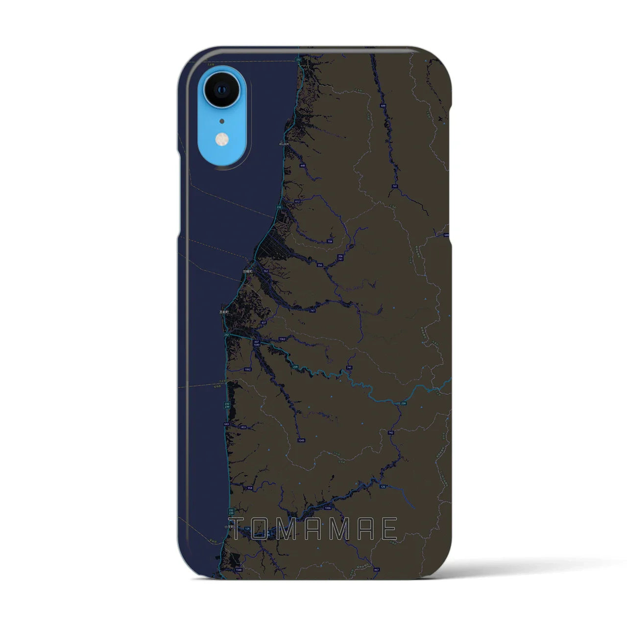【苫前(北海道)】地図柄iPhoneケース(バックカバータイプ)