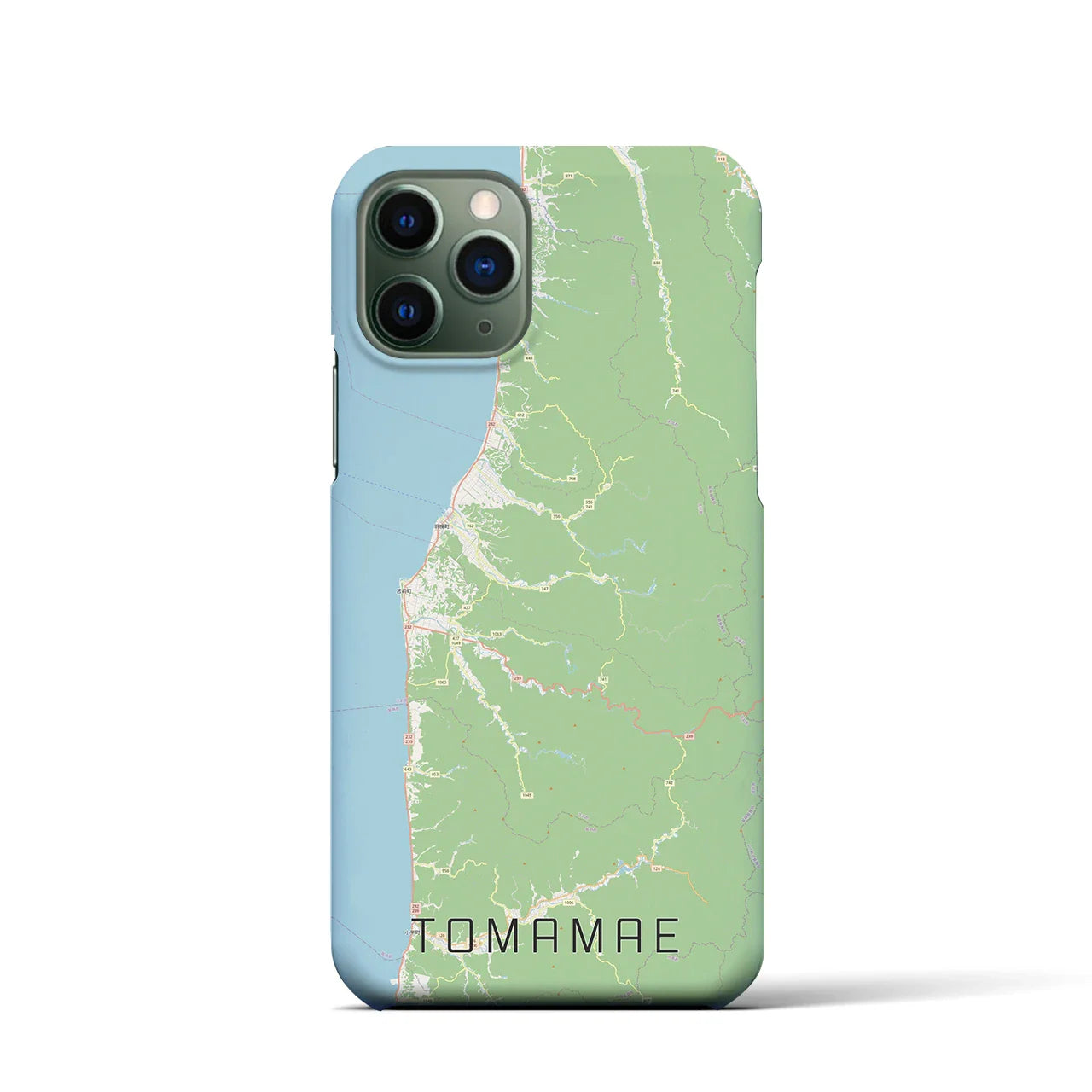 【苫前(北海道)】地図柄iPhoneケース(バックカバータイプ)