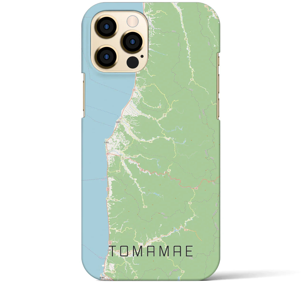 【苫前(北海道)】地図柄iPhoneケース(バックカバータイプ)