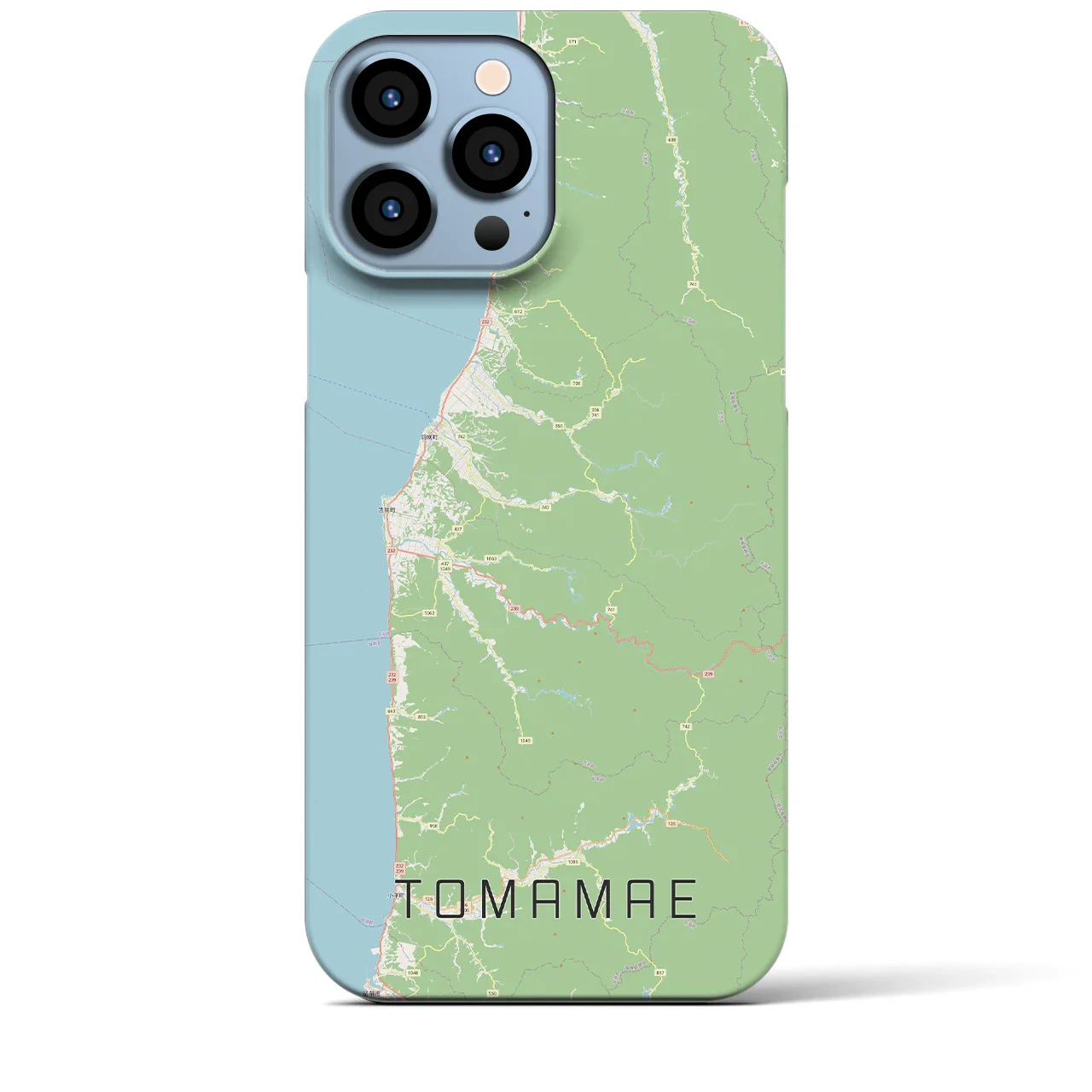 【苫前(北海道)】地図柄iPhoneケース(バックカバータイプ)