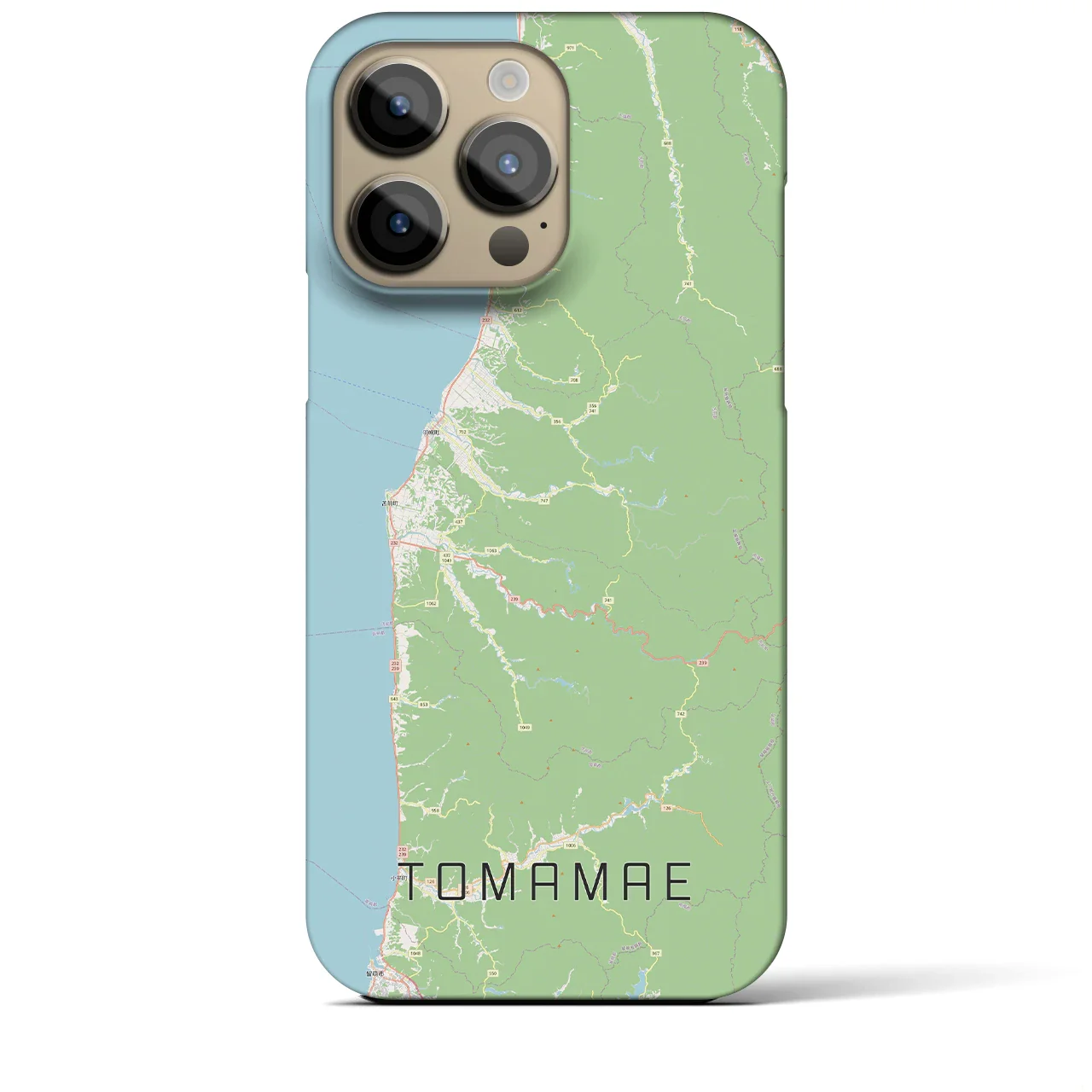 【苫前(北海道)】地図柄iPhoneケース(バックカバータイプ)