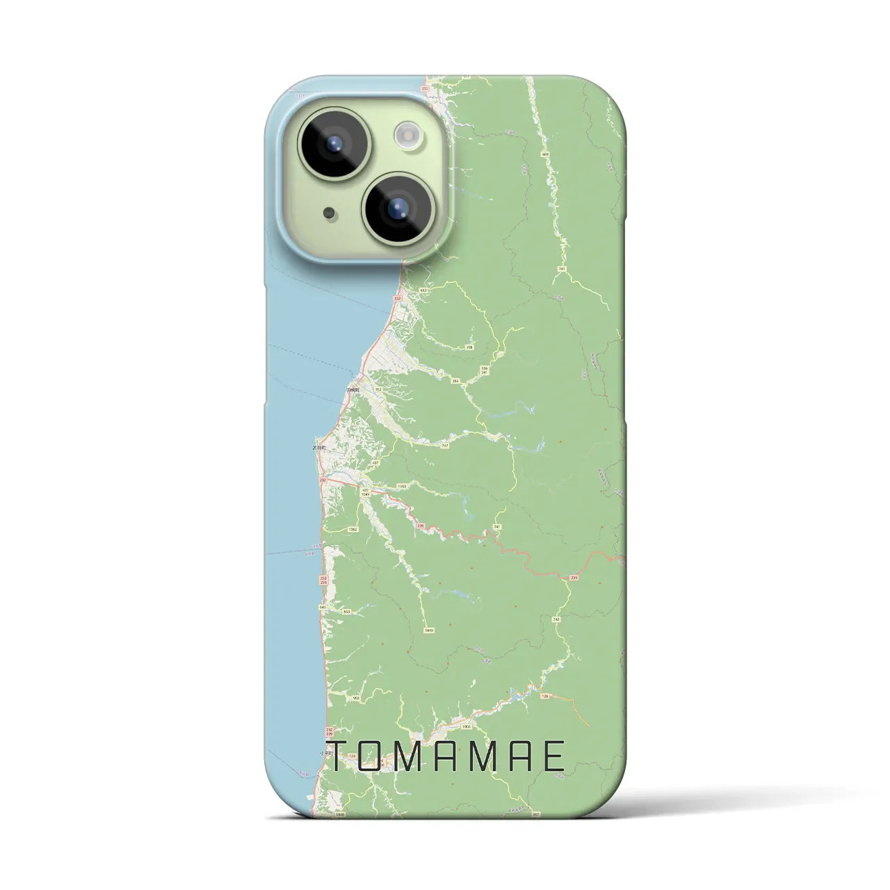 【苫前(北海道)】地図柄iPhoneケース(バックカバータイプ)